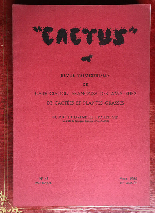 Cactus — quarterly review — N°s 43 to 53 &amp; 72 &amp; 75 to 88 — i.e. 24 N°s —1955-61