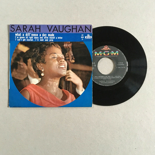 Sarah Vaughn - what a diff'rence a day made - rare pressage français original.