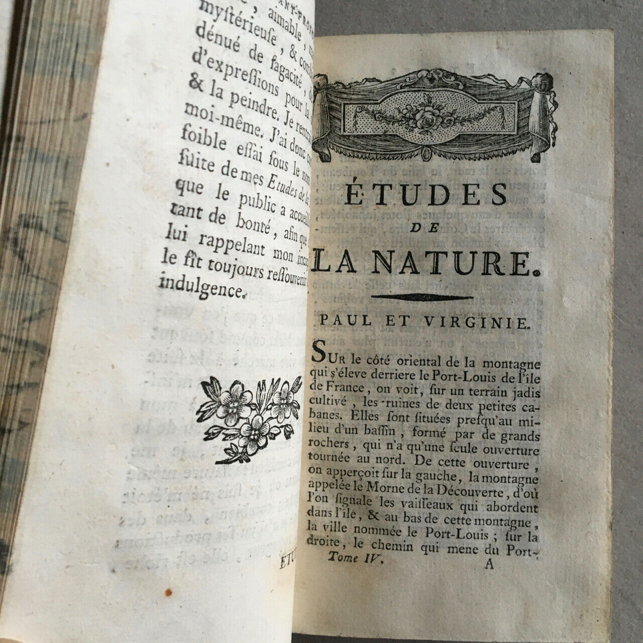 Bernardin de Saint-Pierre — Nature studies / Paul &amp; Virginie — Didot — 1787