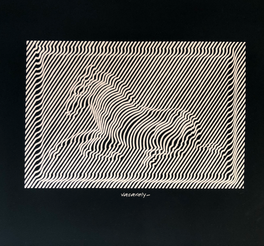 Victor Vasarely — cheval au galop — sérigraphie originale signée dans la planche