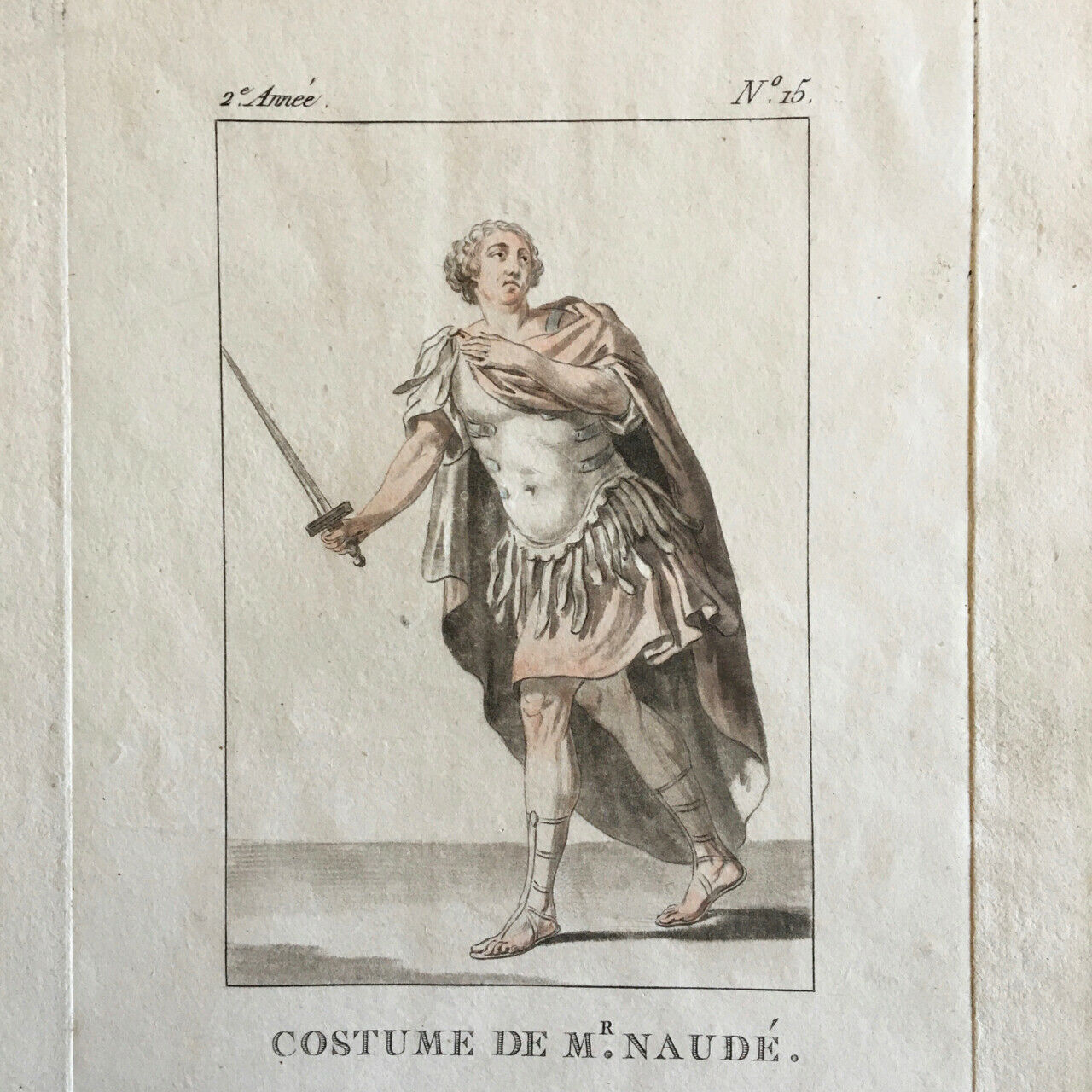 Costumes of the Grands Théâtres de Paris in colored Figures — Naudé +1 — c. 1786.