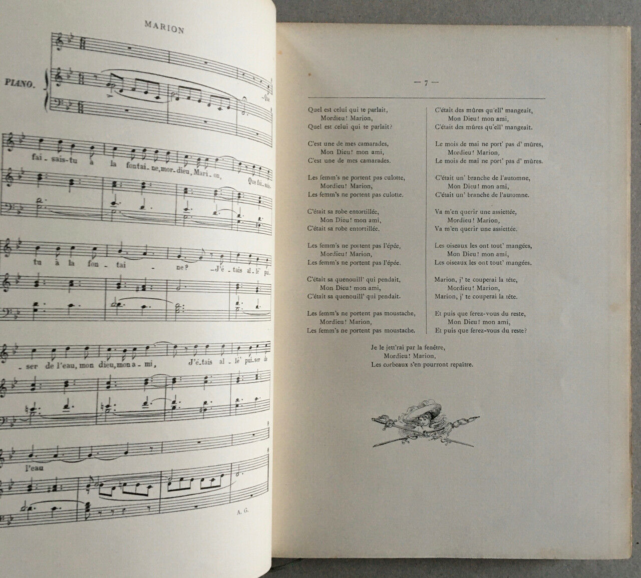 Catulle Mendès — Les plus jolies chansons de France — ill. Lucien Métivet — 1888