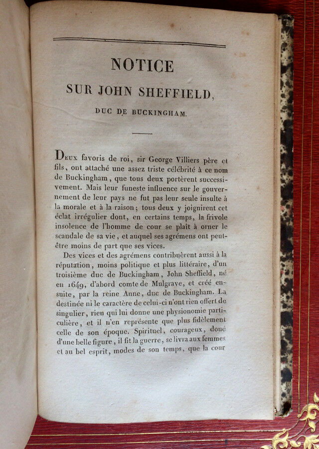 MEMOIRS OF SIR JOHN RERESBY/THE DUKE OF BUCKINGHAM - PICHON-BÉCHET - 1827.