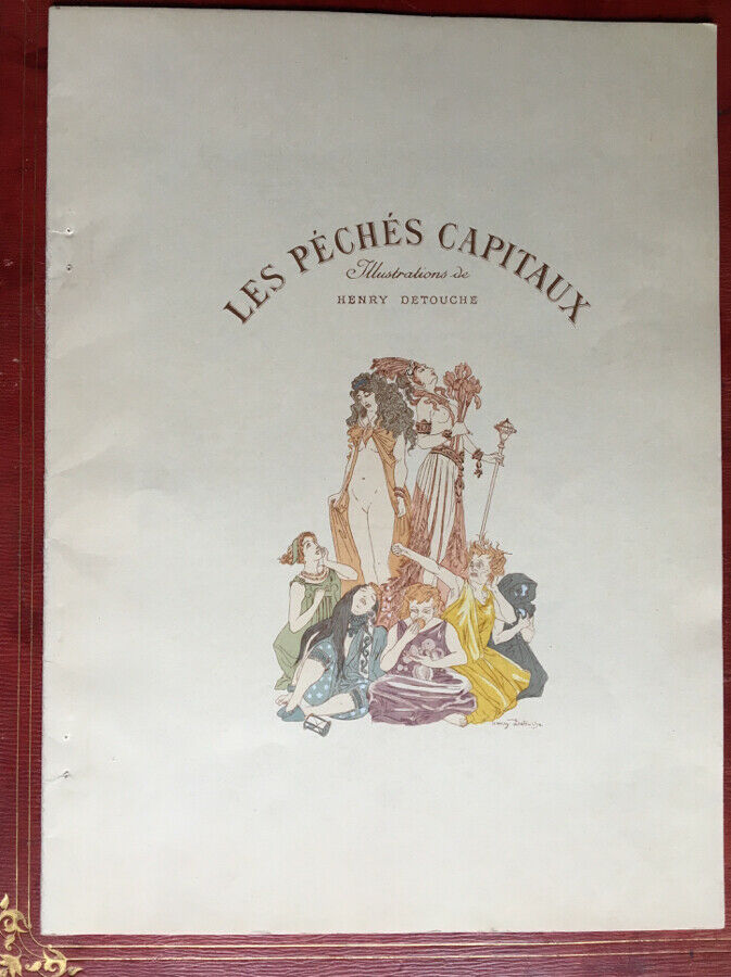 Henry Detouche (1854-1913) - Les Péchés capitaux - 7 pl. h.t. -  Boudet - 1900.