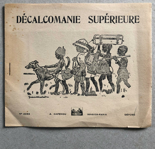 [Colonialism] — Jean Matet — decals — Capendu — circa 1950.