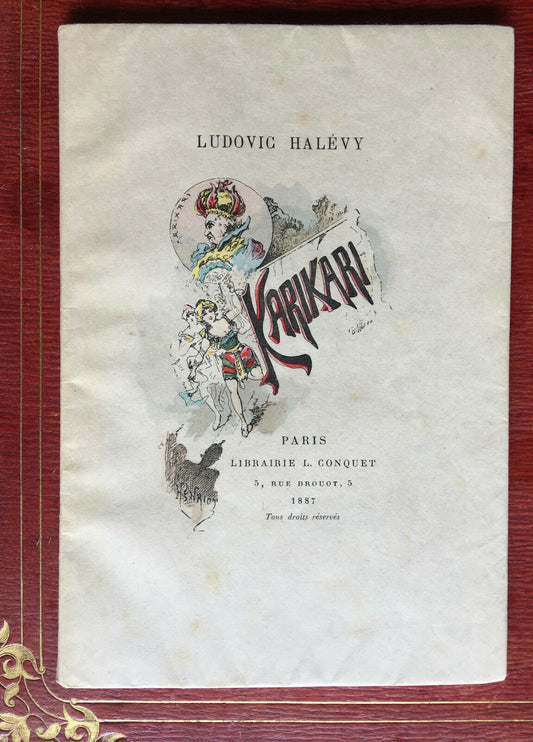 L. HALÉVY - KARIKARI - HC/JAPAN EDITION - 10 WATERCOLORS BY HENRIOT - CONQUET 1887