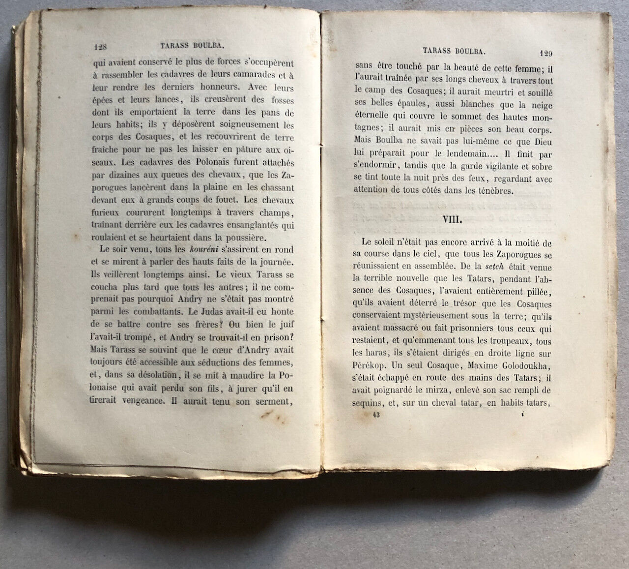 Nicolas Gogol — Tarass Boulba — trad. Viardot — chemins de fer-Hachette — 1853.