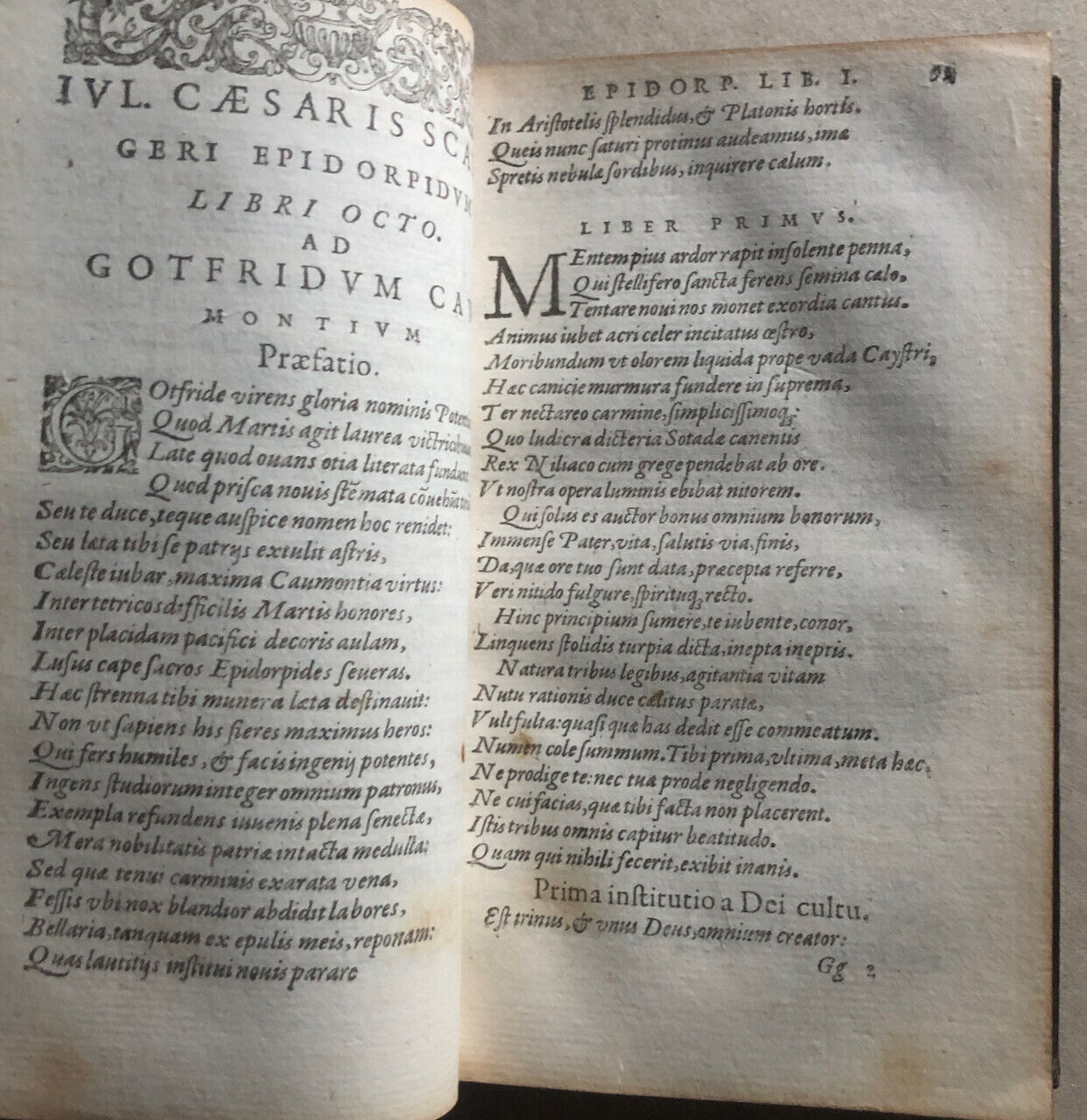 Jules César Scaliger — Viri clarissimi poematum, pars altera + Ajax — Stoer 1574