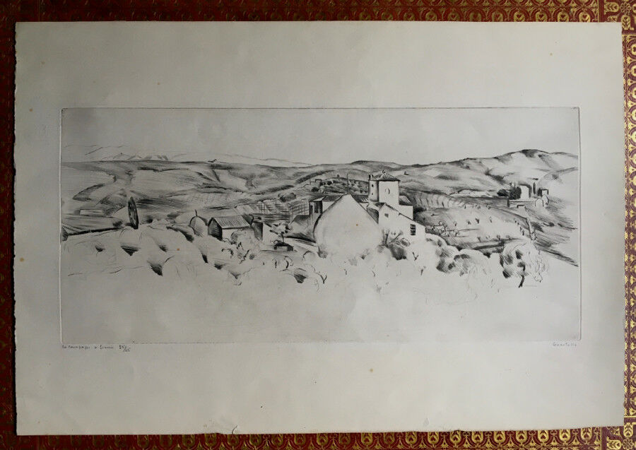 PIERRE GASTALLA - THE SIENA CAMPAIGN - ORIGINAL ETCHING N°35/45 - SIGNED.