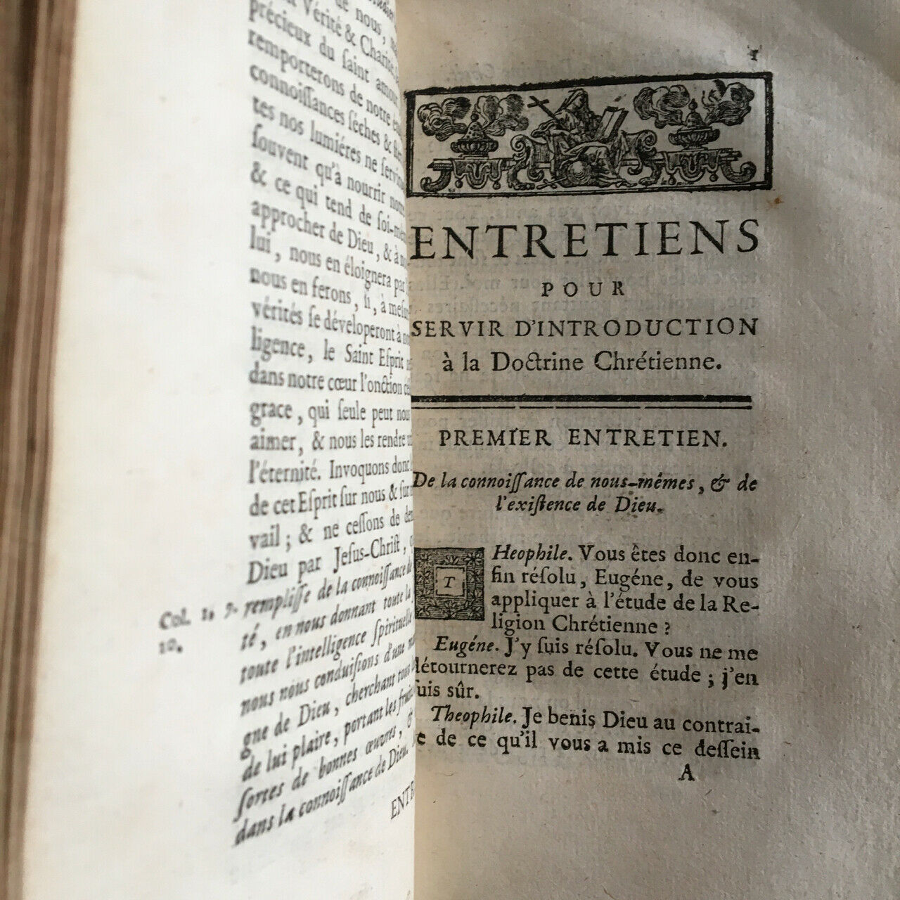 François-Philippe Mésenguy (1677-1763) — Exposition of Christian doctrine, or instructions on the principal truths of Religion — complete in 4 volumes — rare first edition — At the expense of the company — 1744.