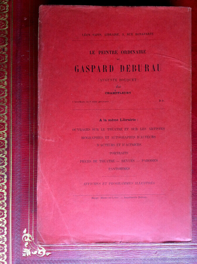 LOUIS PÉRICAUD - LE THÉÂTRE DES FUNAMBULES - ÉDITION ORIGINALE - SAPIN  1897