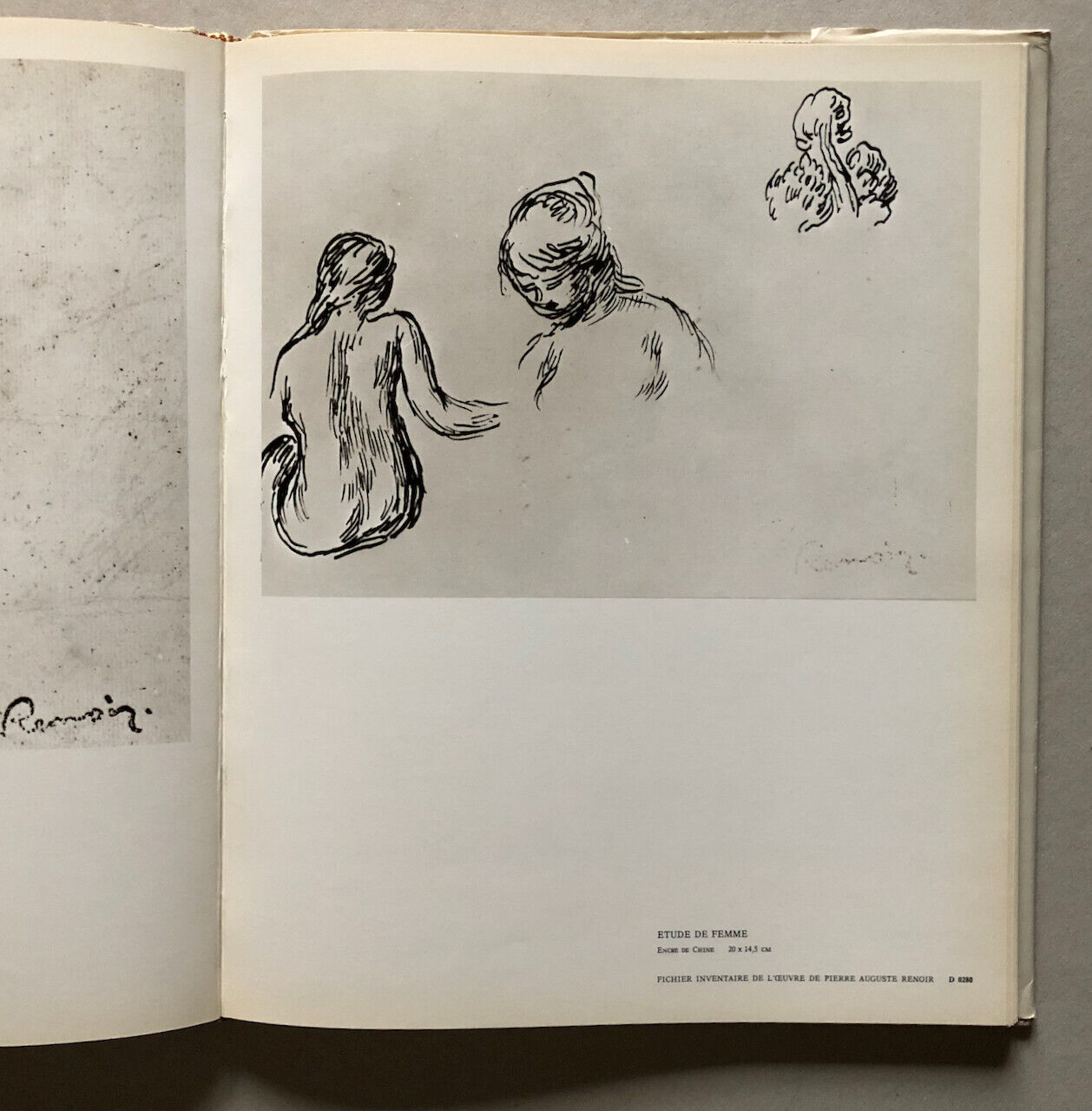 Paul Renoir — 125 dessins inédits de Pierre Auguste Renoir — é.o. signée — 1971.