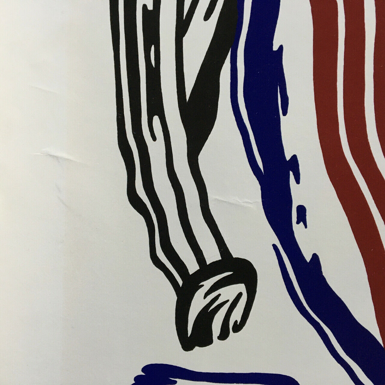 Roy Lichtenstein — affiche de l'exposition à la galerie Daniel Templon —  1983