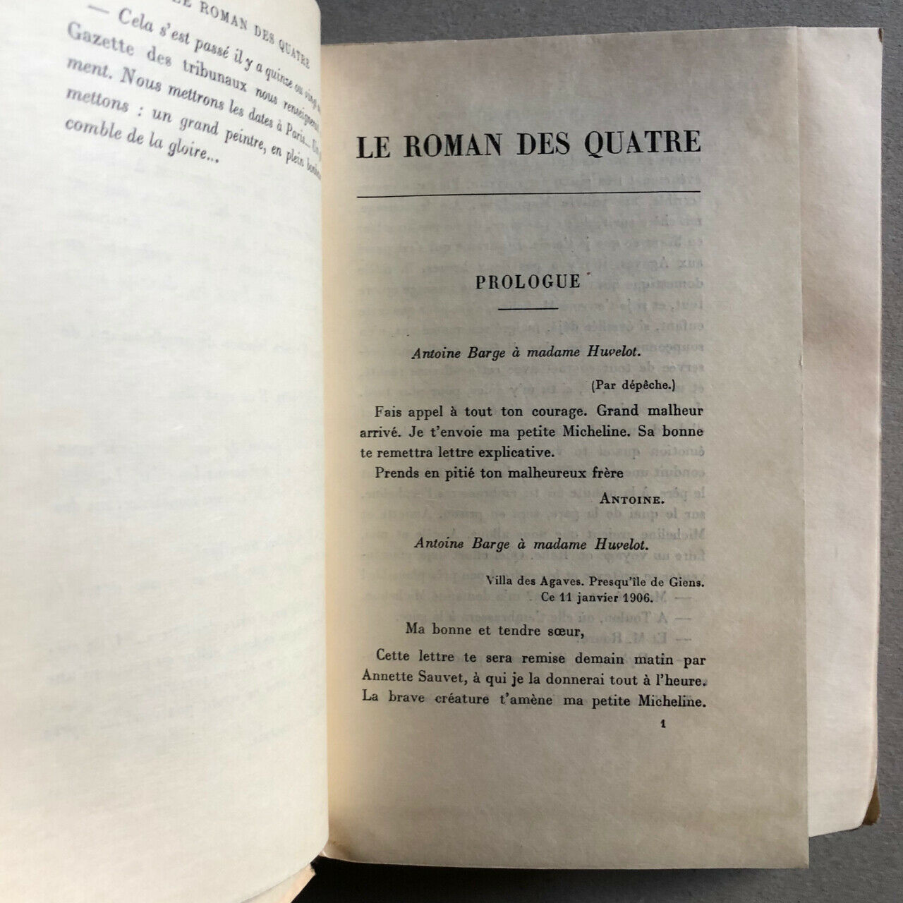 P.Bourget, d'Houville — Le Roman des quatre — é.o. n° sur Japon — Plon — 1923-26