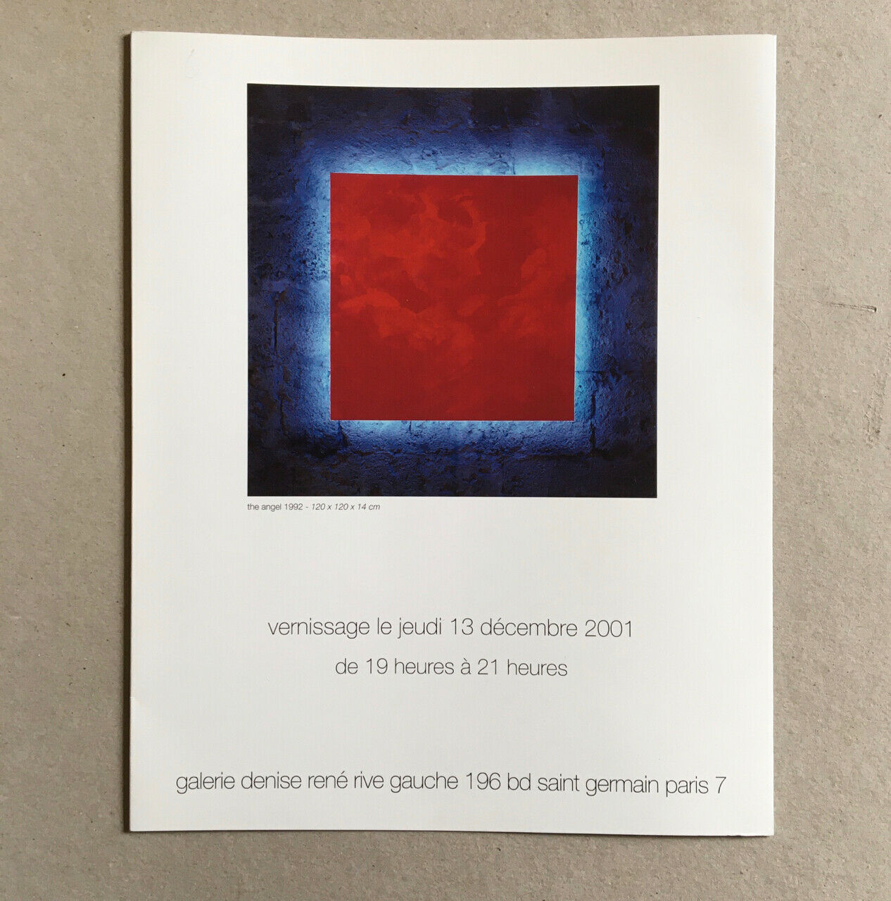 Antonakos — catalogue de l'exposition à la galerie Denise René — 2001.