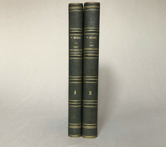 Victor Hugo — Les Contemplations — 2 vol — 2ème ed — Michel Lévy - Hetzel — 1856