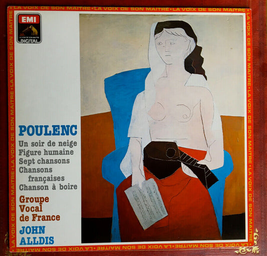 POULENC - SOIR DE NEIGE - GROUPE VOCAL DE FRANCE - JOHN ALLDIS - RARE 33RPM LP