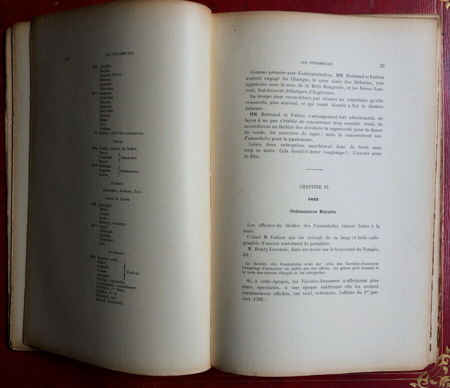 LOUIS PÉRICAUD - LE THÉÂTRE DES FUNAMBULES - ÉDITION ORIGINALE - SAPIN  1897