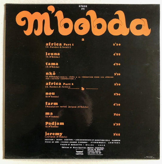 Daniel M'bobda — LP 33 RPM  — Capriccio — 37032 — France — Boogie Funk — 1970's.