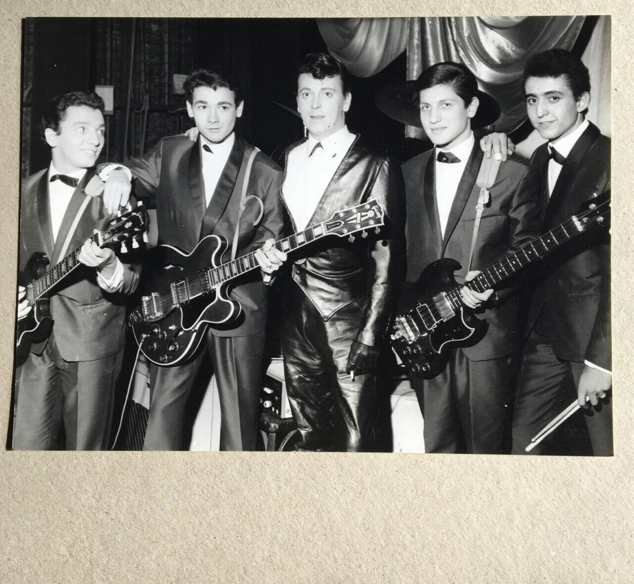 Gene Vincent & Les Champions (Claude Ciari) —  théâtre de l'Étoile, Paris,1962.