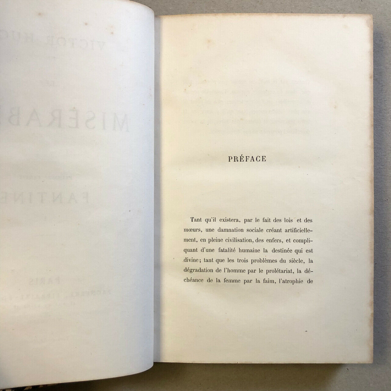 Victor Hugo — Les Miserables — original edition — 10 vol. —Panierre—1862.