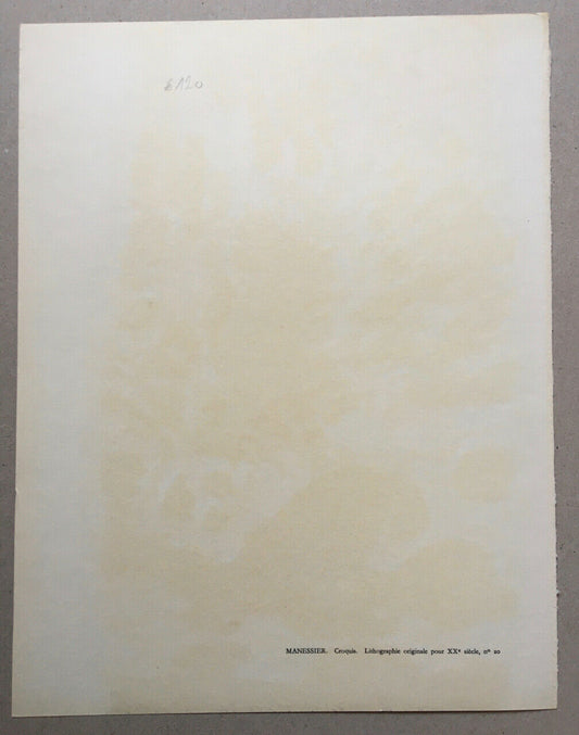 Manessier — lithographie originale — Revue XXe siècle, n° 20 — Di Lazaro — 1962