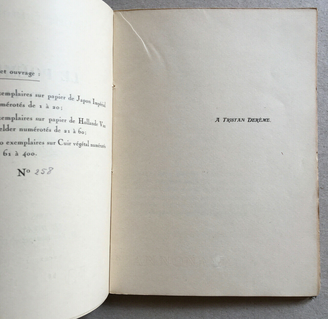 Philippe Chabaneix — Le Poème de la rose et du baiser — É.O.n° — Le Divan — 1923