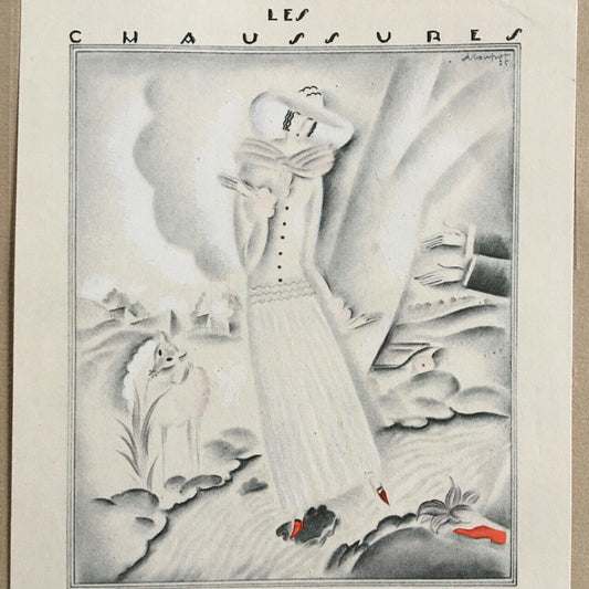 Charles Loupot — The brook — advertisement for Cecil shoes — lithograph — 1925.