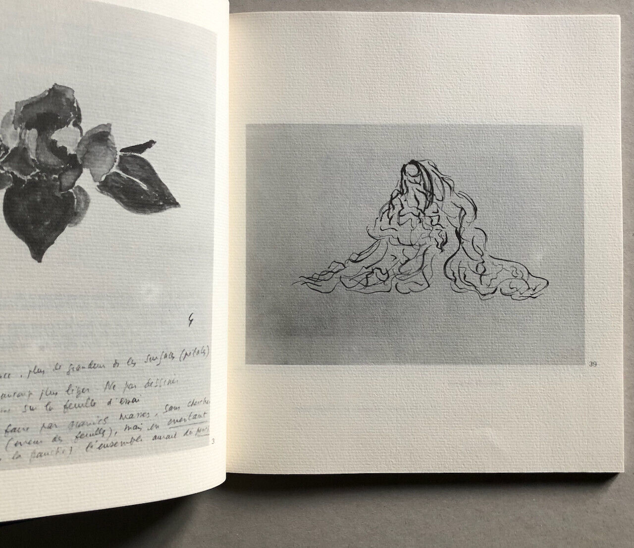 Roland Barthes — Maison Descartes — catalogue d'exposition de  dessins — 1982.