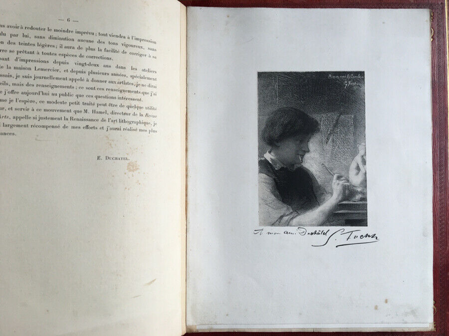 [FANTIN-LATOUR, LUNOIS…] E. DUCHATEL - TREATY ON ARTISTIC LITHOGRAPHY - 1893