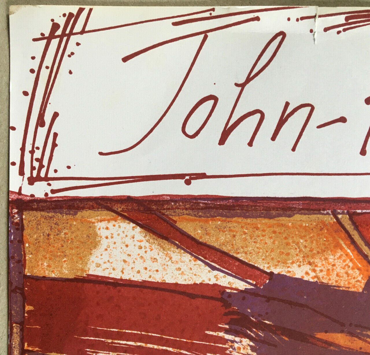 John-Franklin Koenig — affiche lithographique — exposition galerie Abcd — 1975.