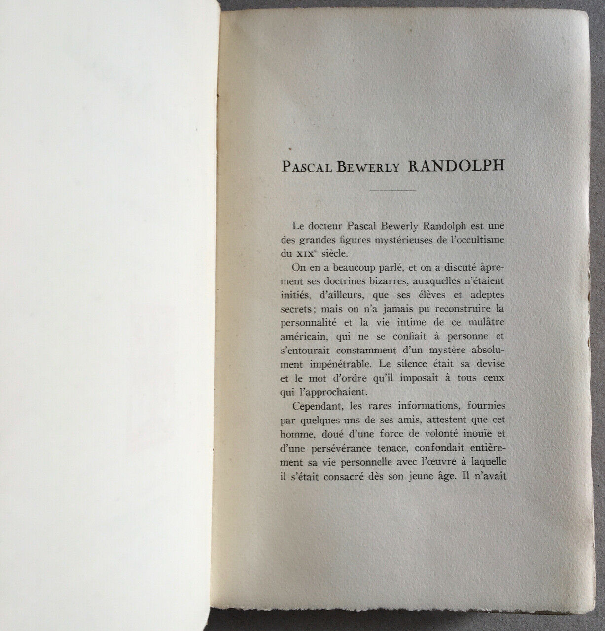 P.B. Randolph — Magia sexualis — trad. Naglowska — 14 pl. H.T.  — Télin  — 1931.