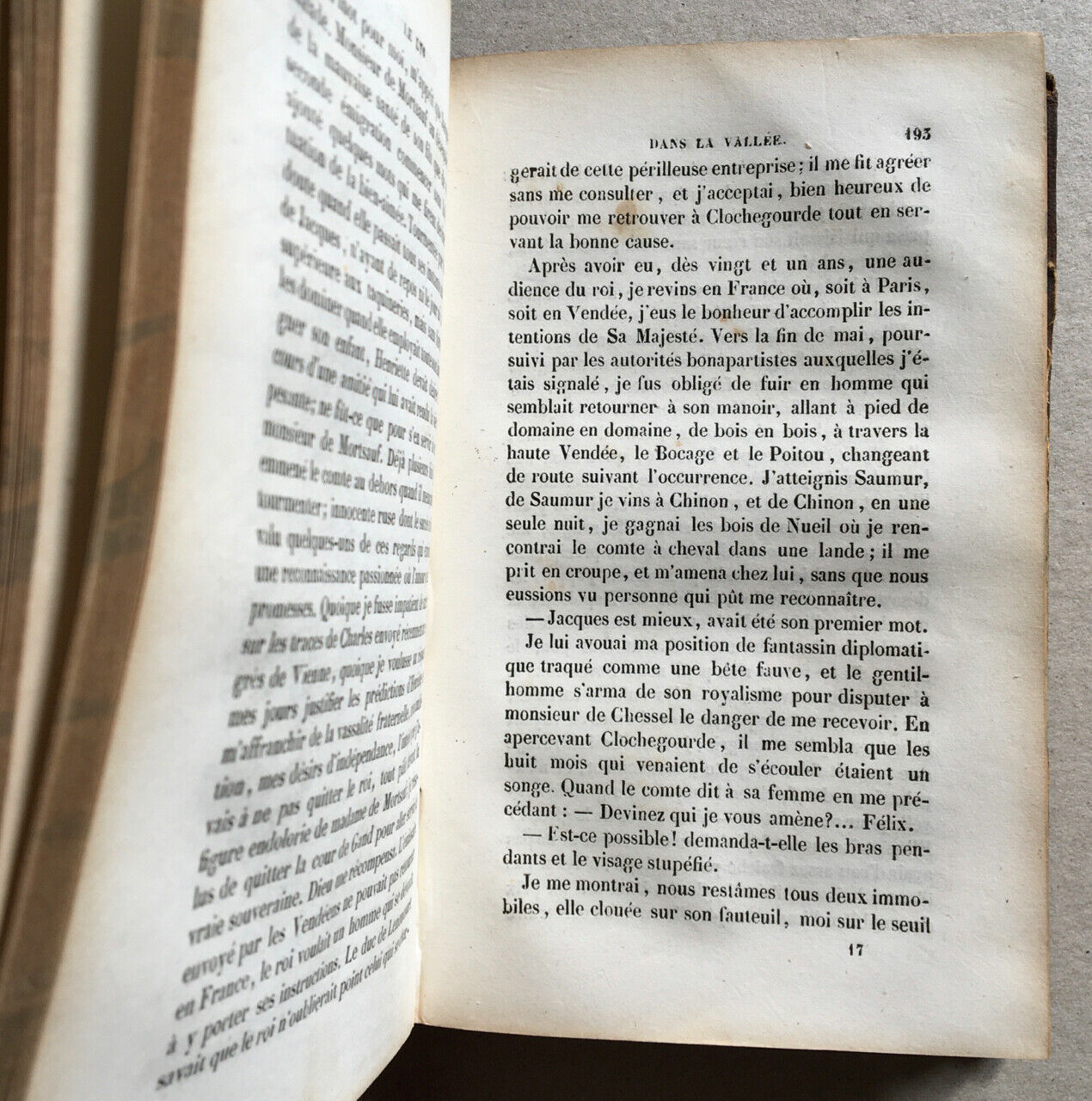 Honoré de Balzac — Le Lys dans la vallée — 2ème édition — Charpentier — 1839.