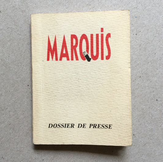 [Sade] Roland Topor Henri Xhonneux — Marquis — Dossier de presse opuscule — 1988
