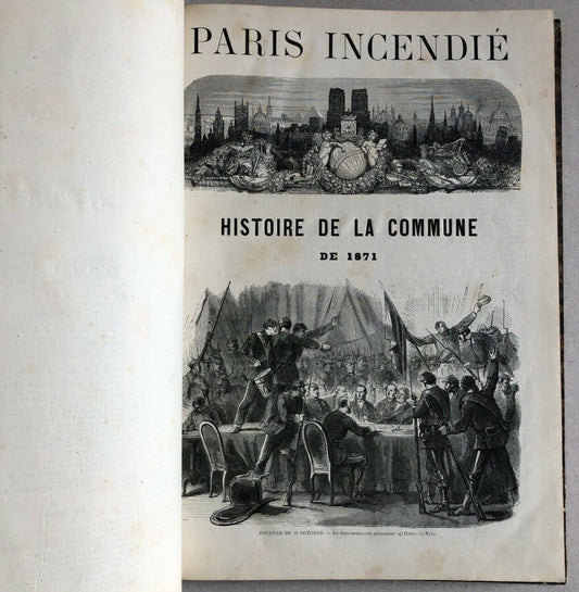 Georges Bell — Paris incendié - Histoire de la Commune de 1871 — A. Marc — 1872