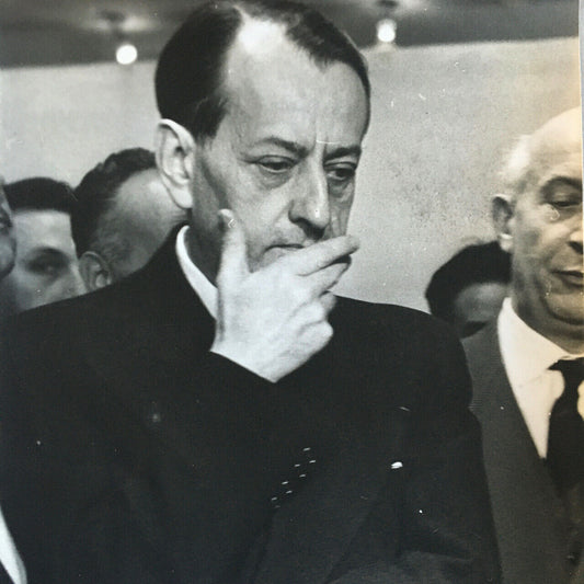André Malraux — large silver print — 30x40 cm — 1950s.