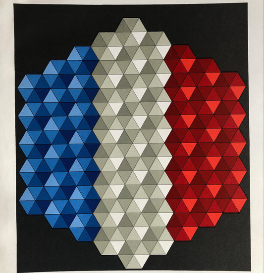 Victor Vasarely — Affiche lithographiée par Mourlot — Musée de La Poste — 1977.