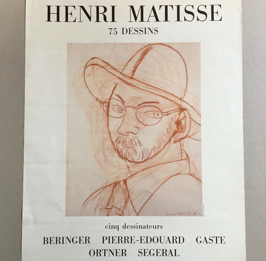 Henri Matisse — 75 drawings — Poster for the exhibition at the Château de Tanlay — 1985