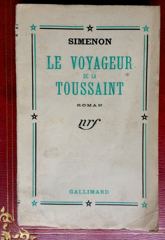 SIMENON - LE VOYAGEUR DE LA TOUSSAINT - É.O. - SERVICE PRESSE - GALLIMARD - 1941