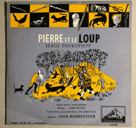 Prokofieff / André Reybaz — Pierre et le loup — LP 33 RPM 10" — LVDSM FBLP 1070