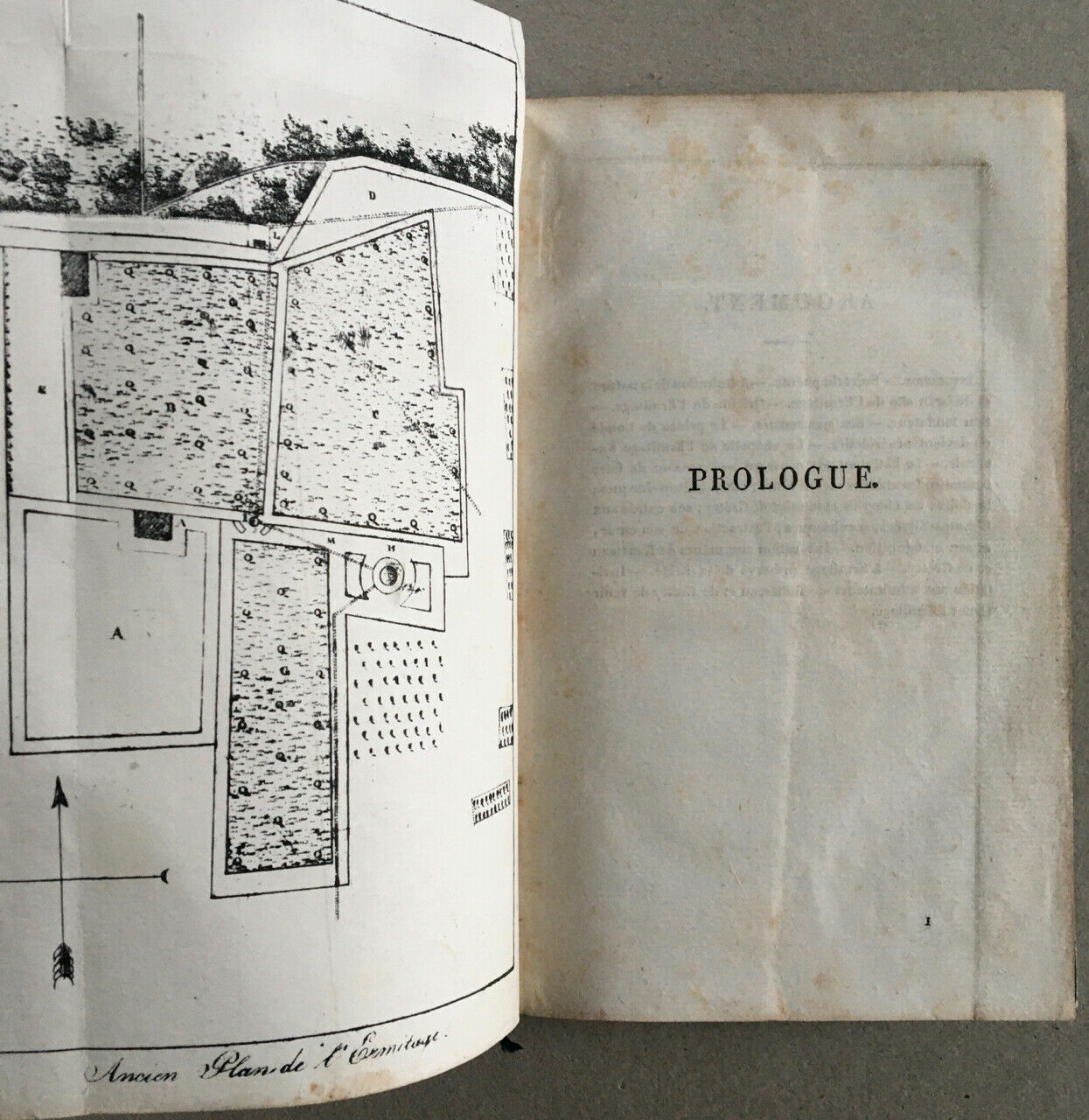[Rousseau, Grétry] The Hermitage of JJ Rousseau — 9 pl. ht — e.o. — 1820.