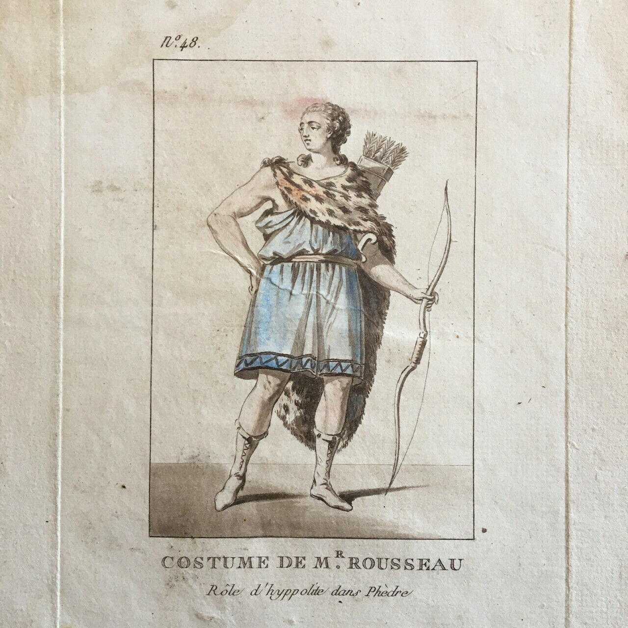 Costumes of the Grands Théâtres de Paris in colored Figures — Naudé +1 — c. 1786.