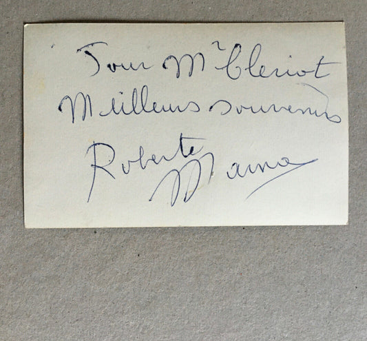 Roberte Marna — Radio 51 — tirage argentique — envoi autographe au dos — c. 1950