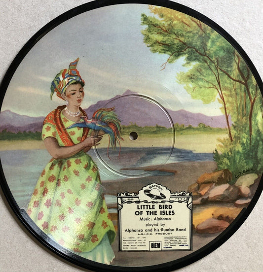 Alphonso and his rumba band — Picture disc — Brun/ Crépin— Saturne J310 — 78 rpm