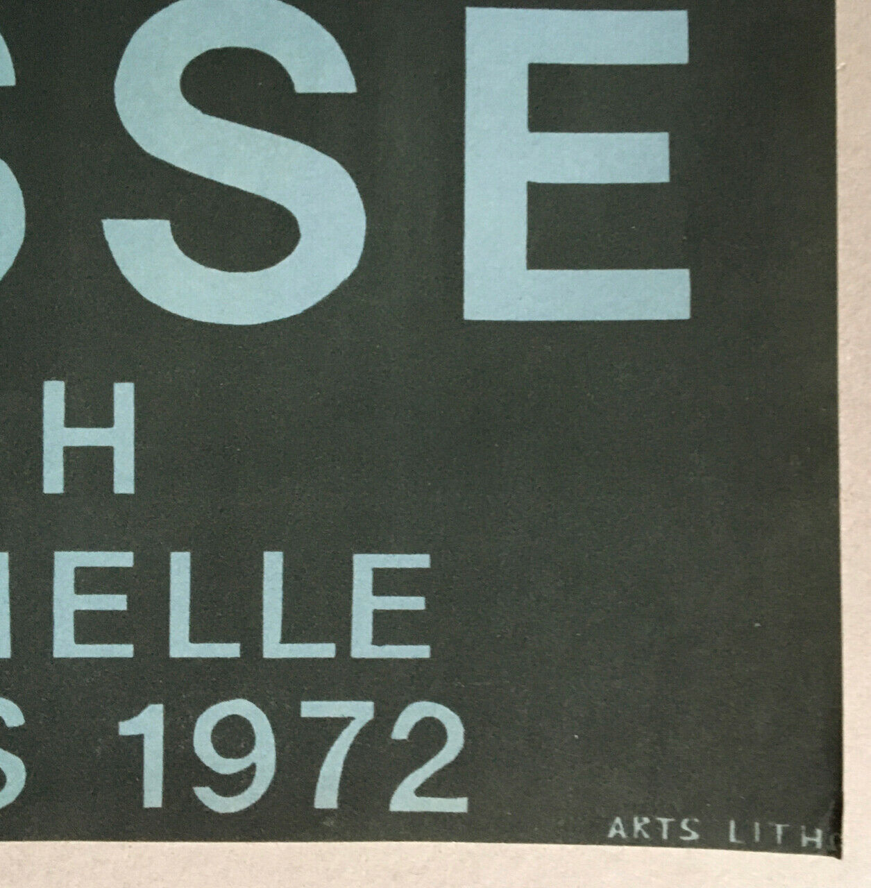 Claude Manesse — affiche lithographique — Galerie Sybil Welch — 1972.