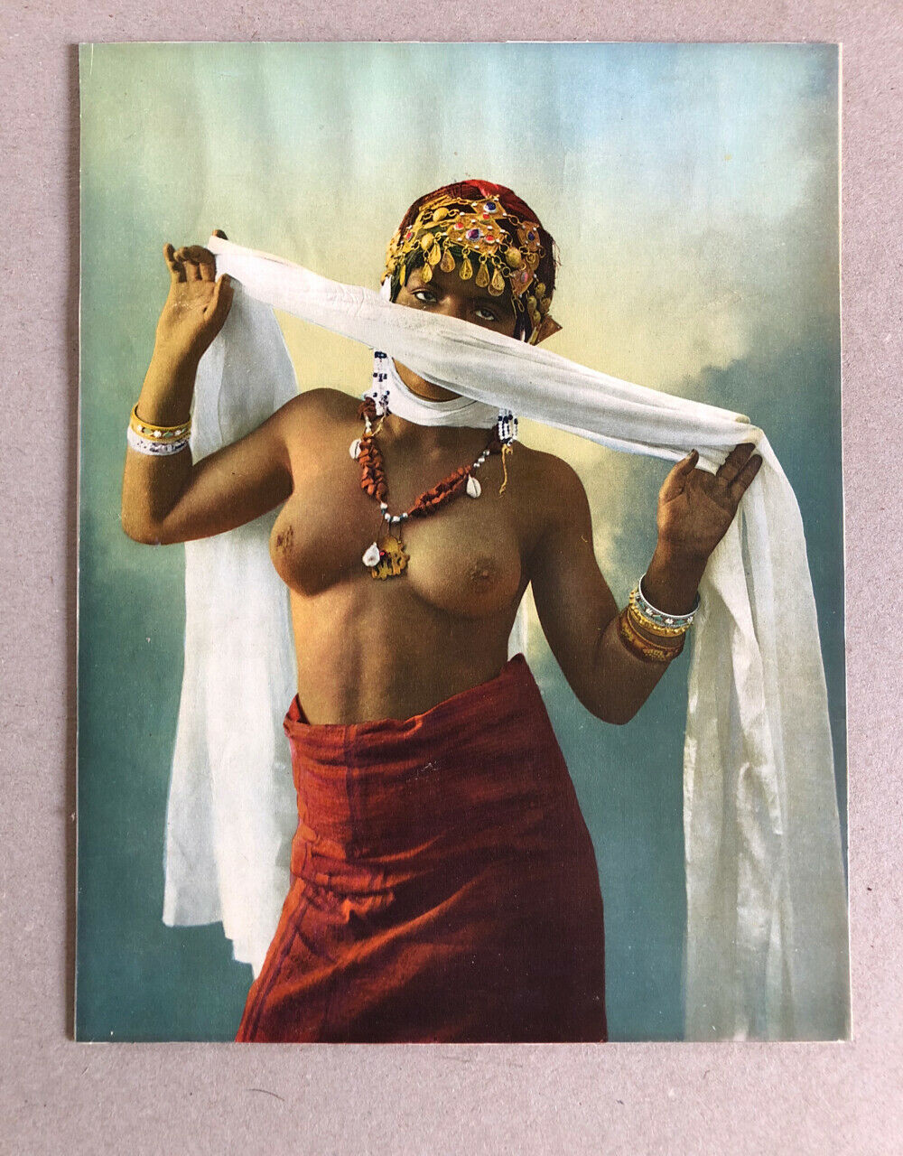 Belly dancer — Algiers — ADIA photochromy — 22 x 17 cm — Nice — c.1900.