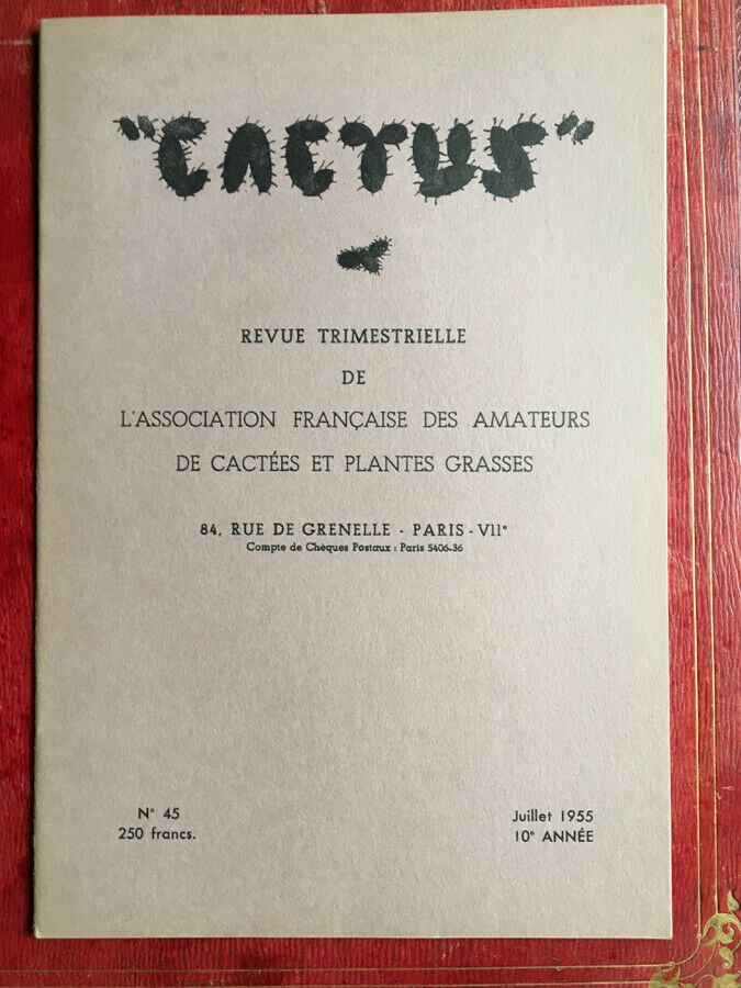Cactus — quarterly review — N°s 43 to 53 &amp; 72 &amp; 75 to 88 — i.e. 24 N°s —1955-61