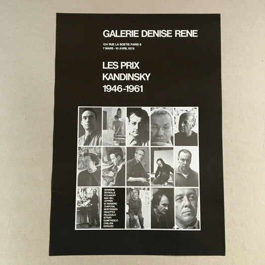 Poliakoff, Degottex… — Exposition à la galerie Denise René  — 35x50 cm. — 1975.