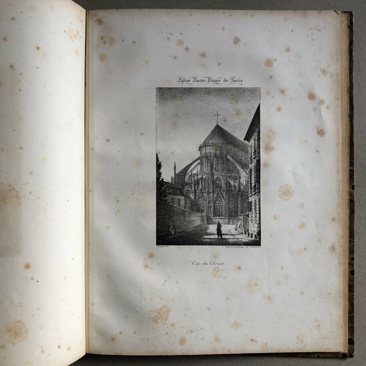 Nicolas Chapuy — Cathédrale de Paris — 9 pl. H.T. lithographies — Leblanc — 1823