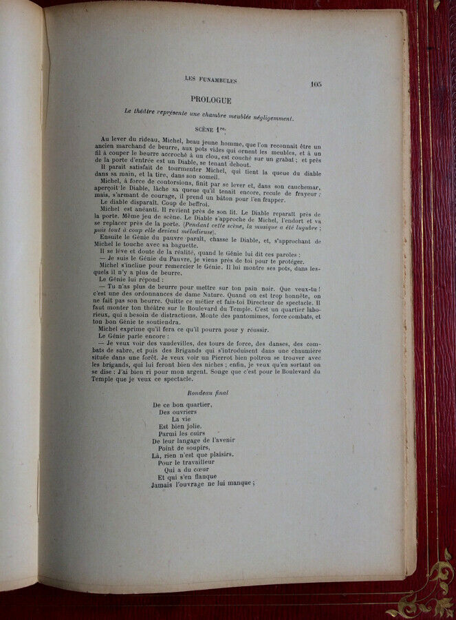 LOUIS PÉRICAUD - LE THÉÂTRE DES FUNAMBULES - ÉDITION ORIGINALE - SAPIN  1897